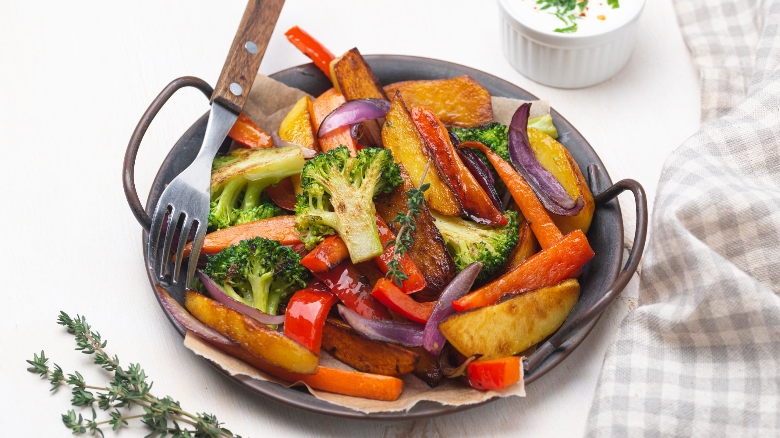 Receta De Salteado De Verduras Asadas En Freidora De Aire